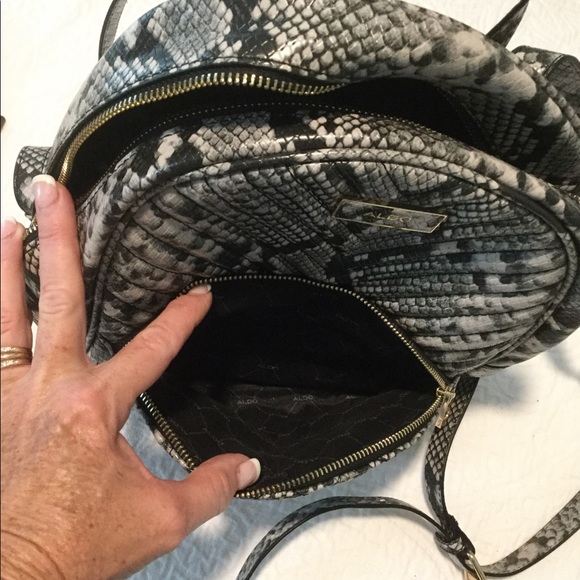 Aldo snakeskin print backpack purse - Picture 4 of 8